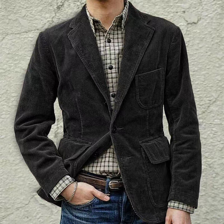 Herren Cordjacke im Casual-Stil für den Winter