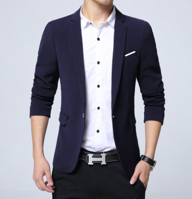 Herren Blazer Slim Fit mit Stehkragen Vorderansicht
