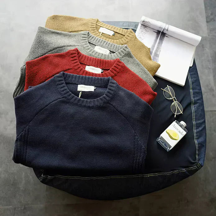 Finn | Herren Pullover mit Rundhalsausschnitt