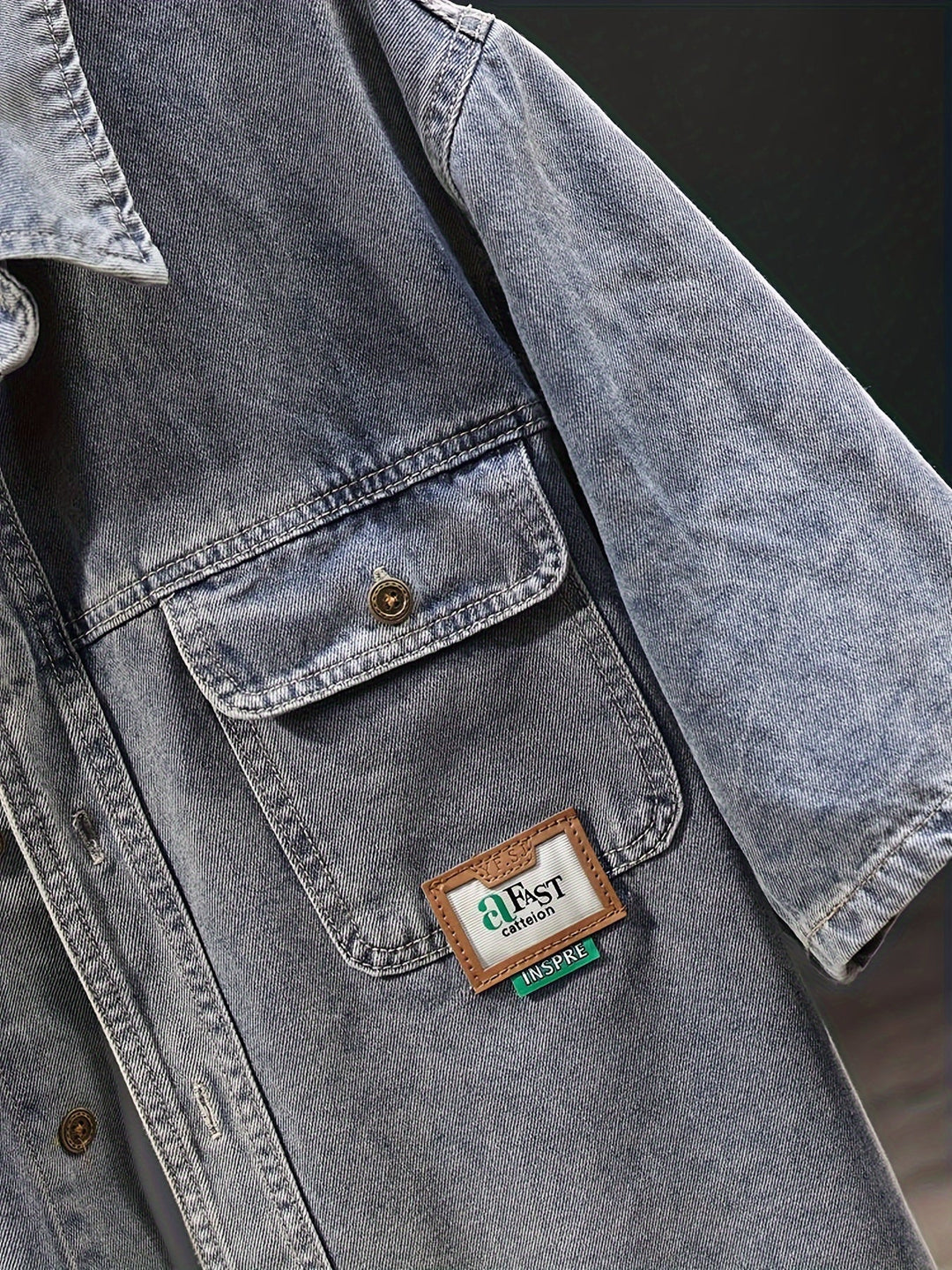 Rayan | Oversize Herren Jeanshemd mit Vintage-Waschung
