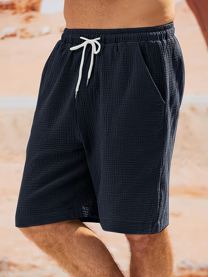 SwissFellas Herren Freizeitshorts mit Kordelzug, reguläre Passform