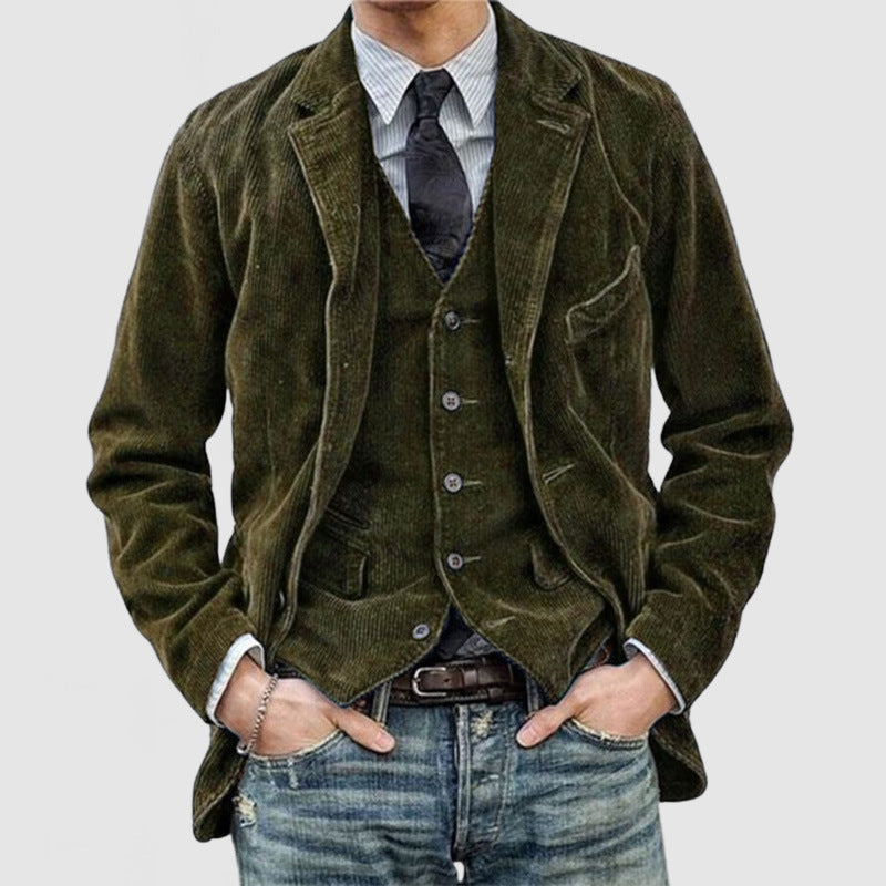Herren Cordjacke im Casual-Stil für den Winter