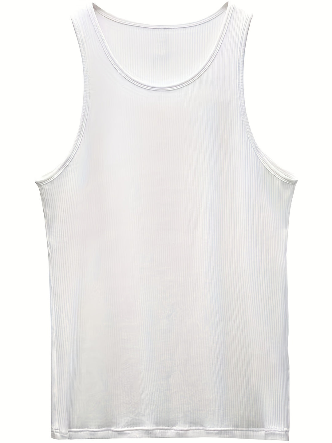 SwissFellas Herren Tank Top ärmellos mit Rundhalsausschnitt, schmale Passform