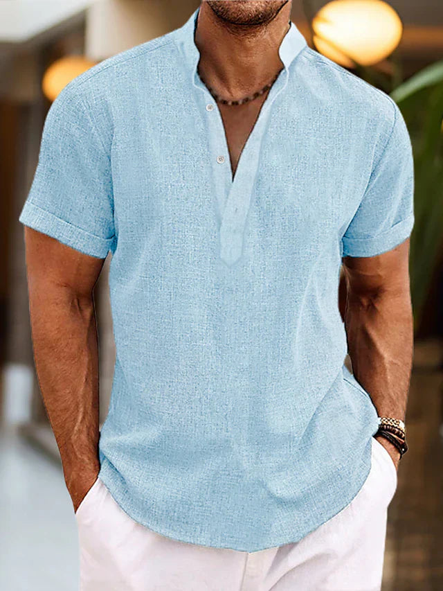 Theo | Poloshirt mit V-Ausschnitt
