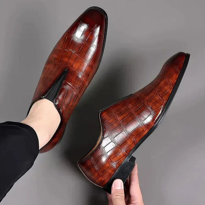 Oliver | Herren Slip-On Businessschuhe mit strukturierter Oberfläche