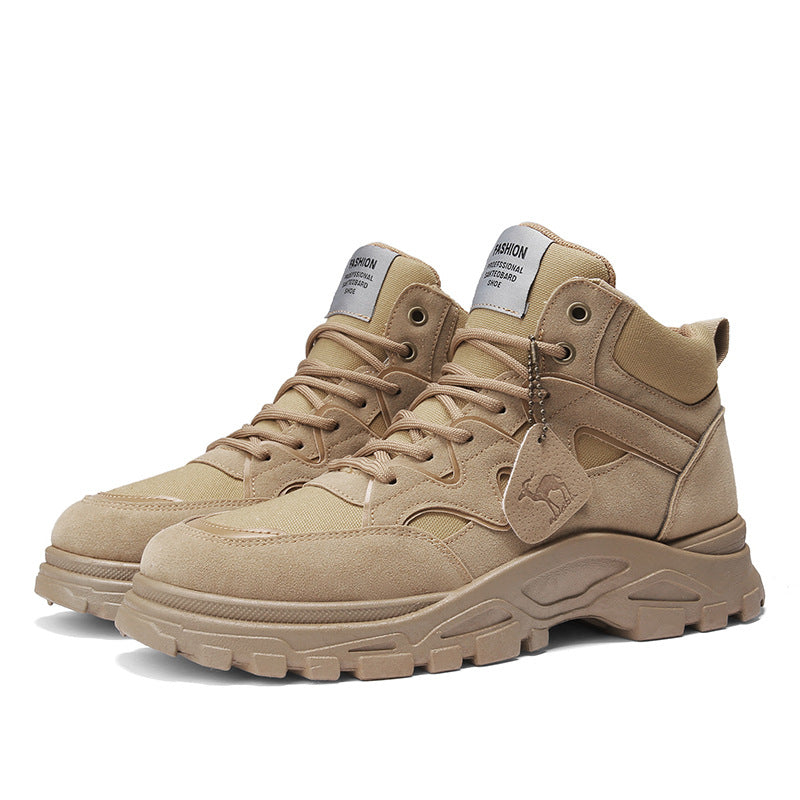 Retro Winterstiefel für Herren mit dicker Sohle