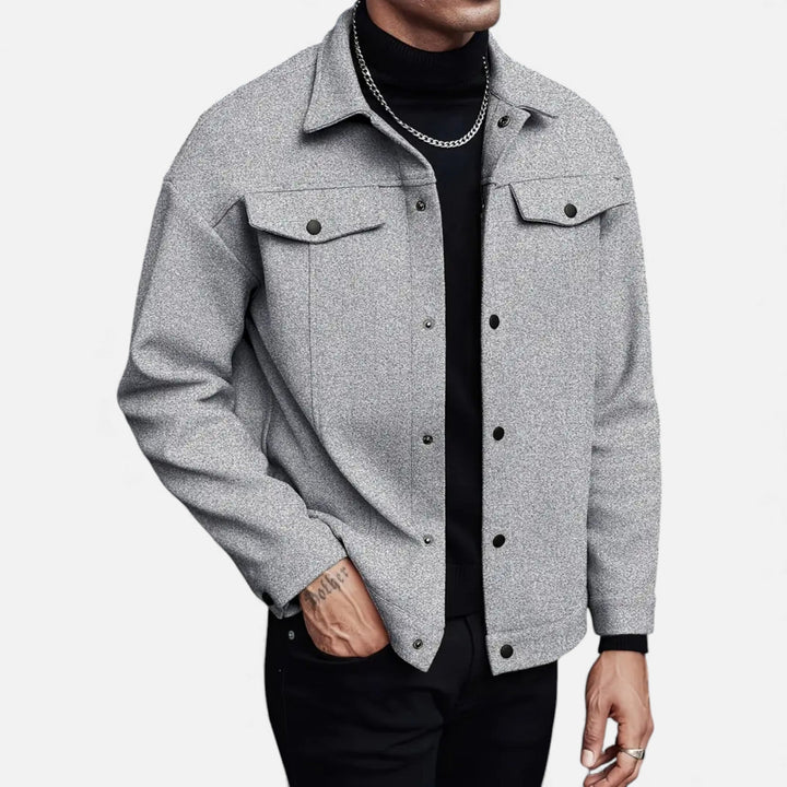 SwissFellas Herren Freizeitjacke, lässiger Casual-Stil