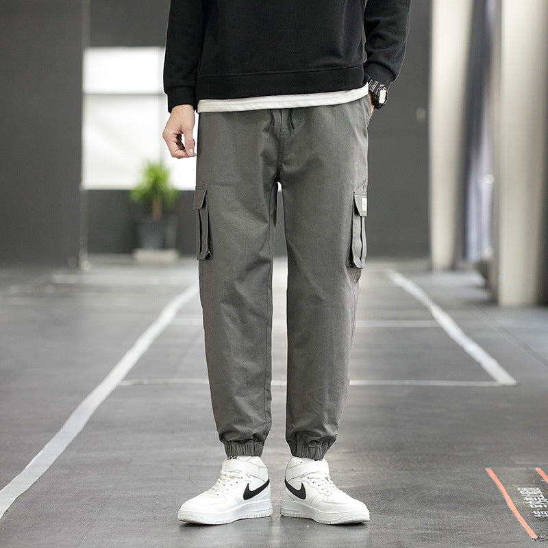 Herren Cargohose mit mehreren Taschen, lockere Passform