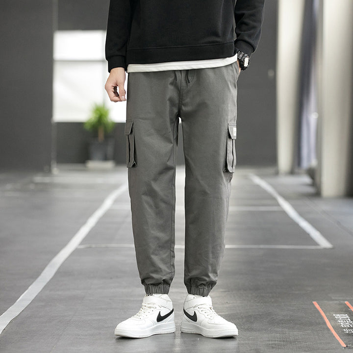 Herren Cargohose mit mehreren Taschen, lockere Passform