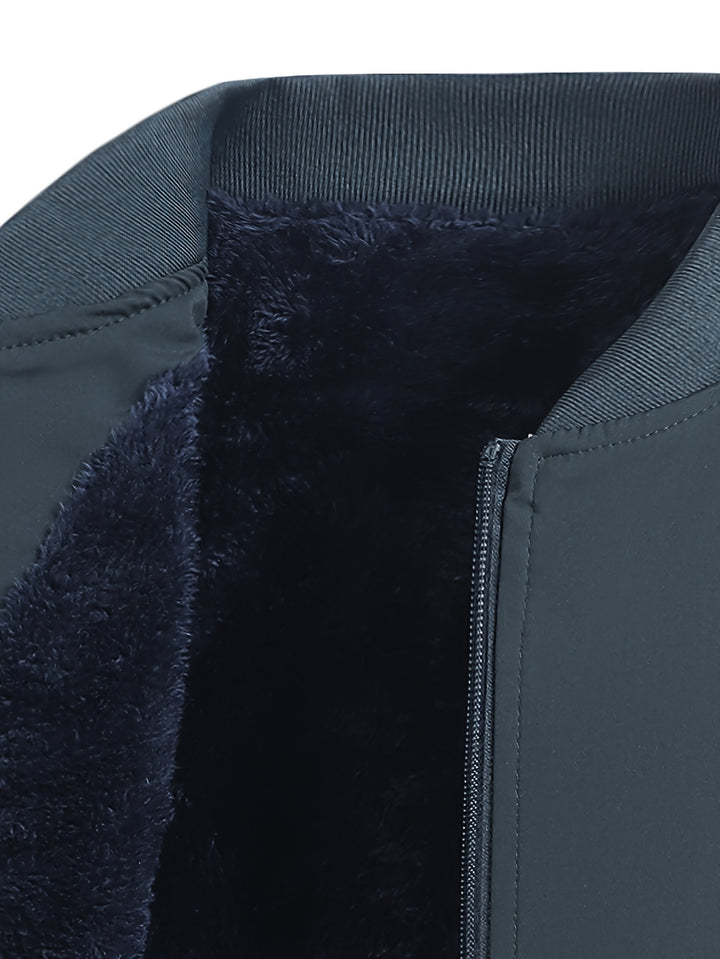 SwissFellas Herren Bomberjacke mit Reissverschluss, reguläre Passform