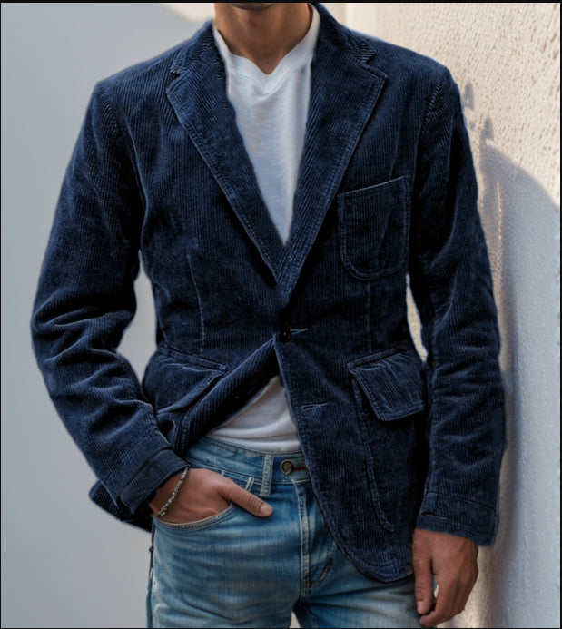 Herren Cordjacke im Casual-Stil für den Winter