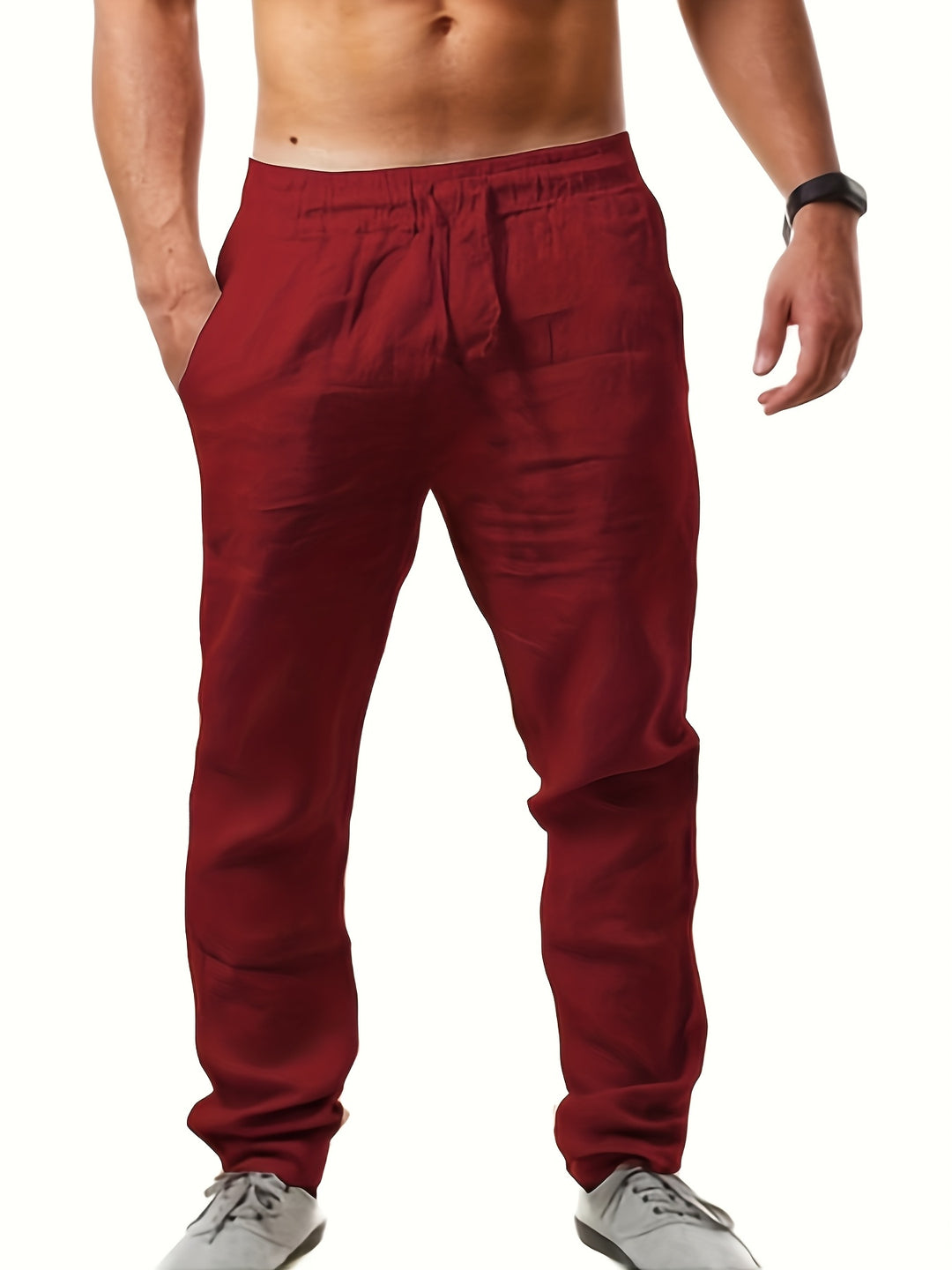 SwissFellas Herren Jogginghose mit Kordelzug und elastischem Bund, lockere Passform