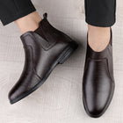 Leano | Lederstiefel Herren Casual Winter Warm