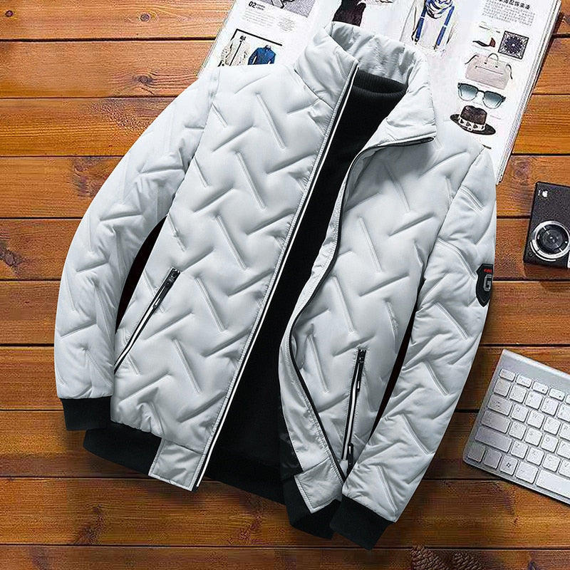 Laurens | Men's Quilted Jacket with Stand-up Collar