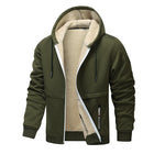 Tim | Herren Kapuzenjacke Fleece Sherpa Reissverschluss