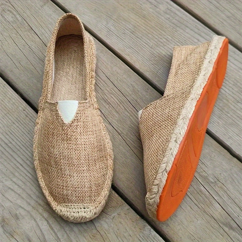 Herren Espadrilles | Slip-On Schuhe | Geflochtene Sohlenoptik | Lässiger Sommerstil