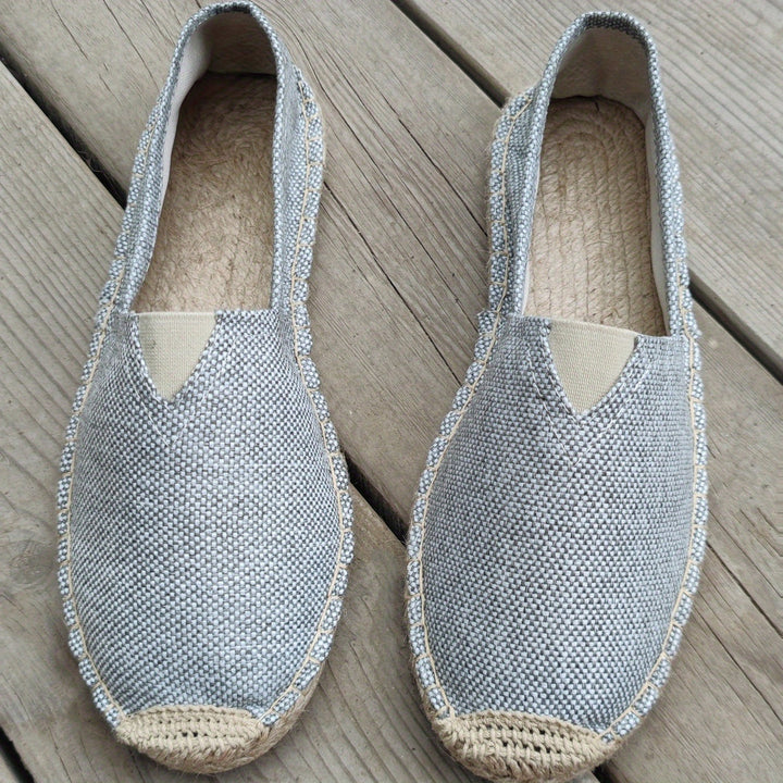 Herren Espadrilles | Slip-On Schuhe | Geflochtene Sohlenoptik | Lässiger Sommerstil