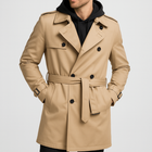 Niklas | Herren langer Trenchcoat