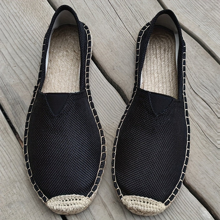Herren Espadrilles | Slip-On Schuhe | Geflochtene Sohlenoptik | Lässiger Sommerstil