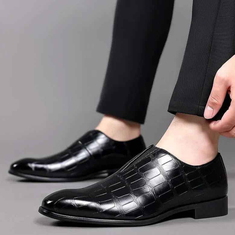 Oliver | Herren Slip-On Businessschuhe mit strukturierter Oberfläche