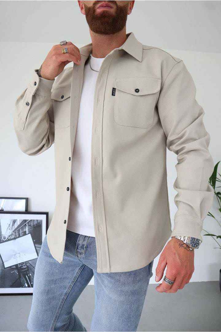 Gavin | Herren Casual Overshirt mit Brusttasche
