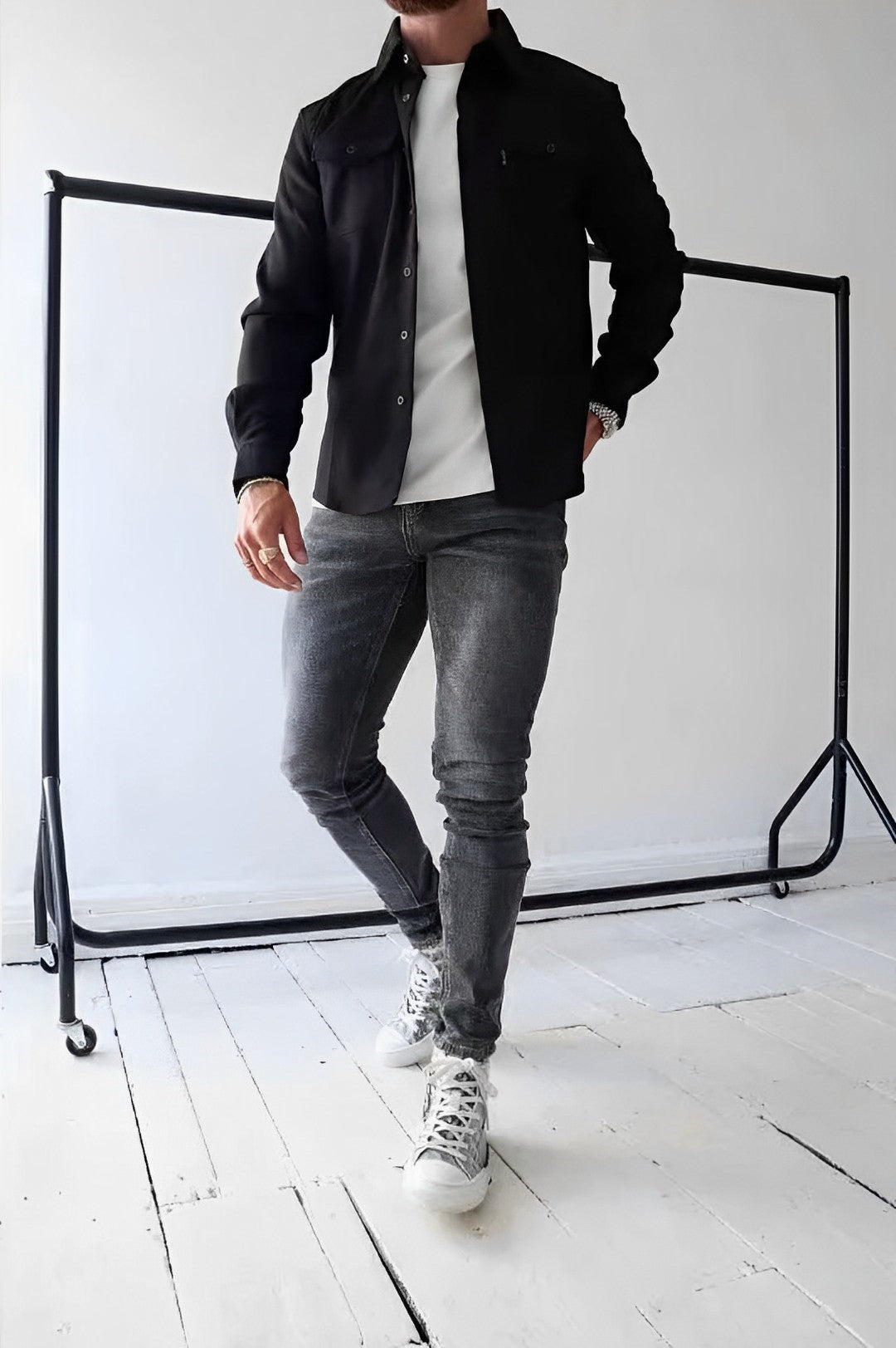 Gavin | Herren Casual Overshirt mit Brusttasche