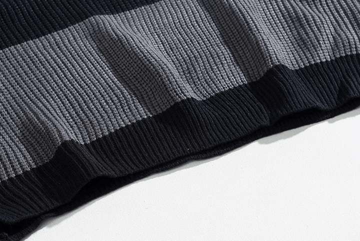 Gestreiftes Strickhemd mit Knopfleiste – Komfort & Eleganz