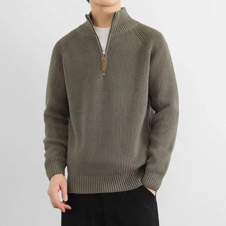 Half-Zip Pullover für Herren mit Stehkragen