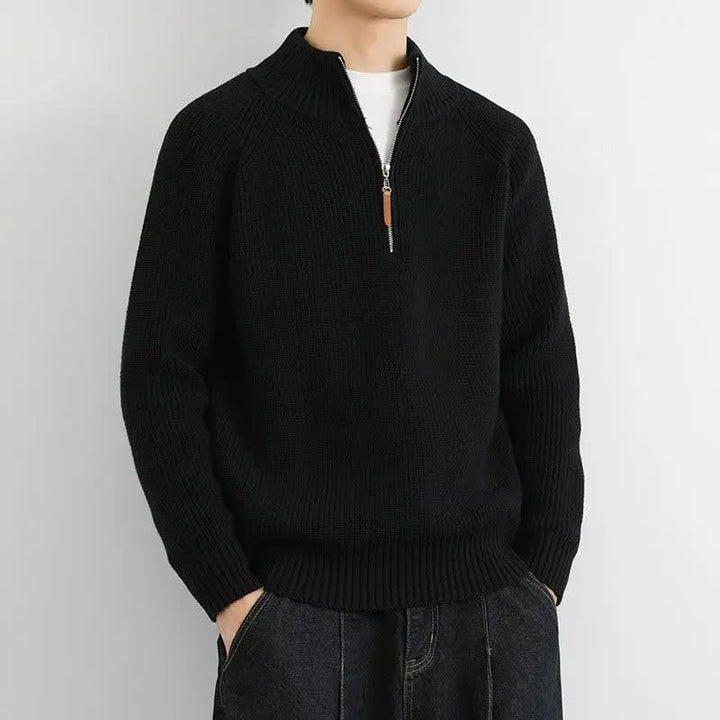 Half-Zip Pullover für Herren mit Stehkragen