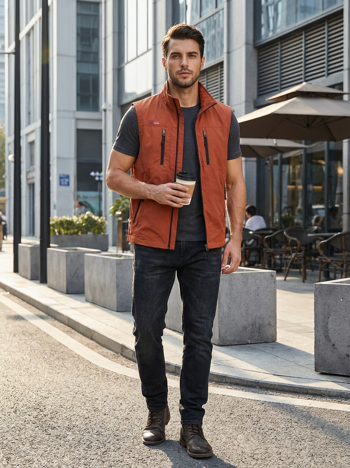 Enno | Herren Outdoor Weste mit Taschen