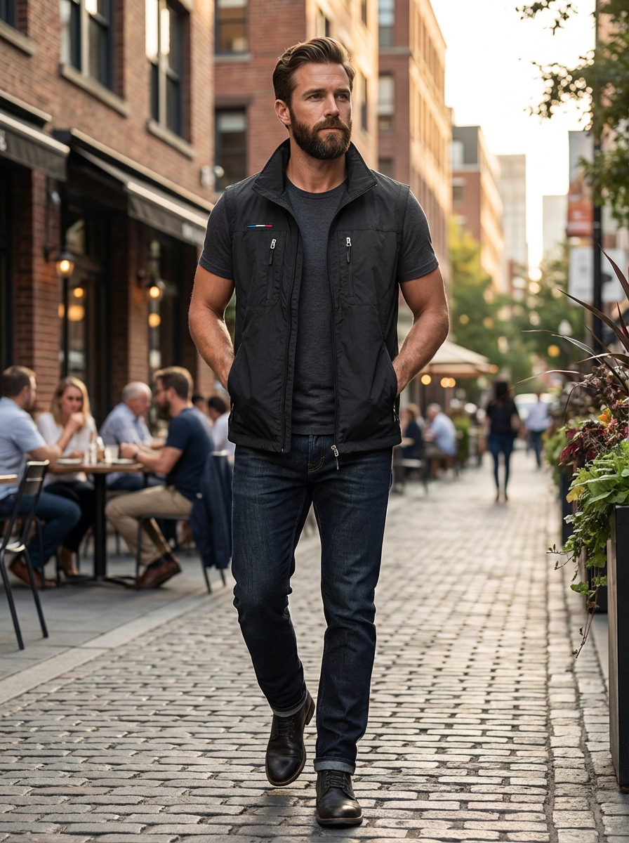 Enno | Herren Outdoor Weste mit Taschen