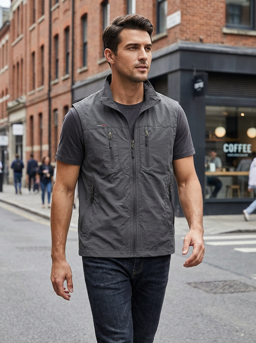 Enno | Herren Outdoor Weste mit Taschen