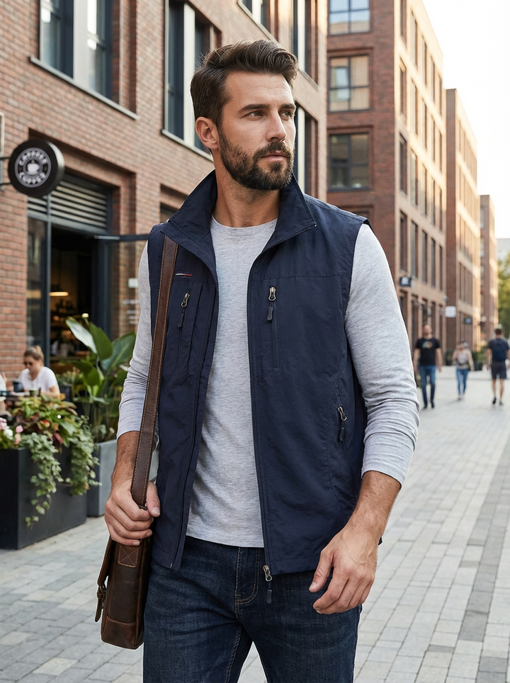 Enno | Herren Outdoor Weste mit Taschen
