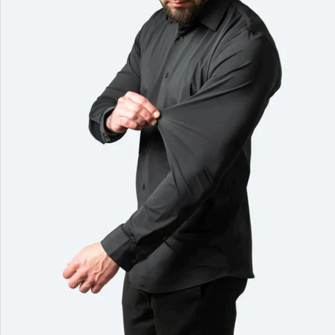 Hugo | Herren Stretch Hemd mit langem Arm