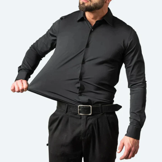 Hugo | Herren Stretch Hemd mit langem Arm