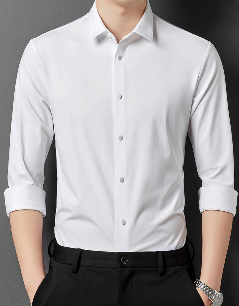 Alexander | Herren Stretchhemd knitterarm