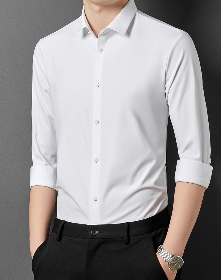 Alexander | Herren Stretchhemd knitterarm