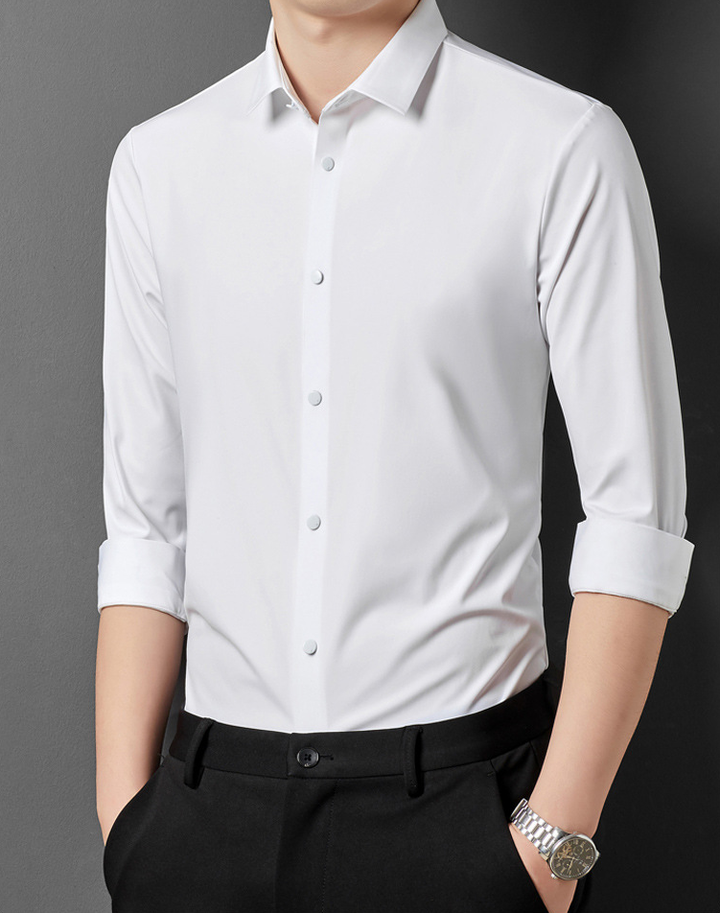 Alexander | Herren Stretchhemd knitterarm