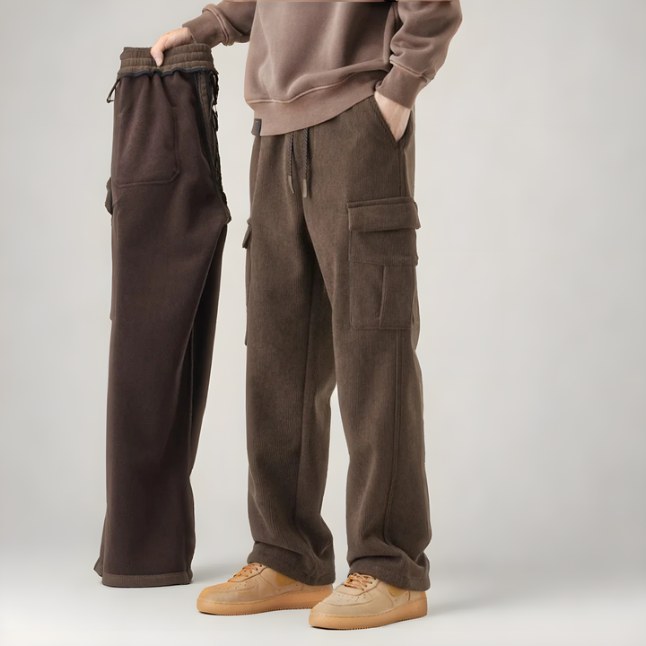 Milo | Herren Cargo-Sweathose mit lockerem Schnitt und Kordelzug