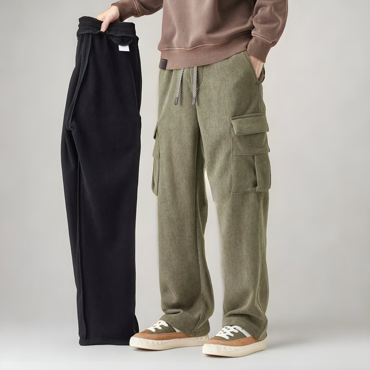 Milo | Herren Cargo-Sweathose mit lockerem Schnitt und Kordelzug