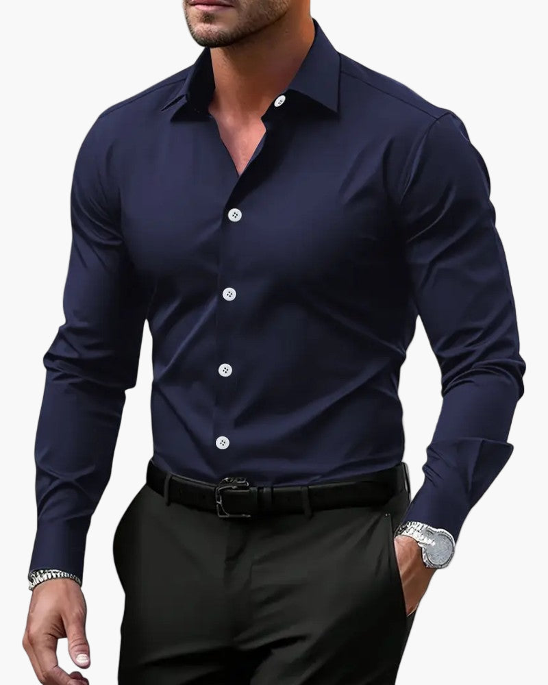Darian | Herren Slim Fit Hemd mit Knopfleiste