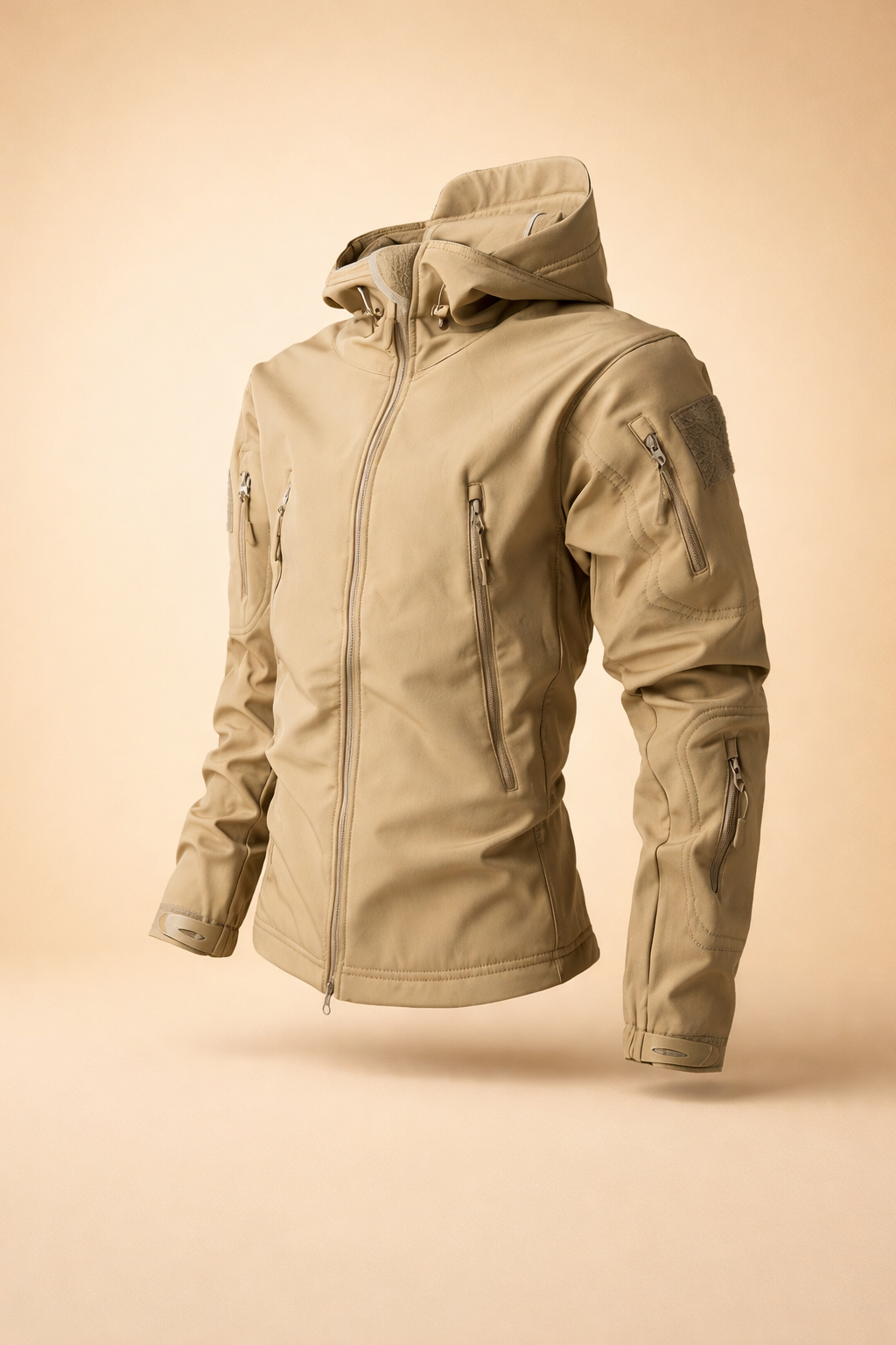 Kapuzenjacke für Herren im Regular Fit - khaki