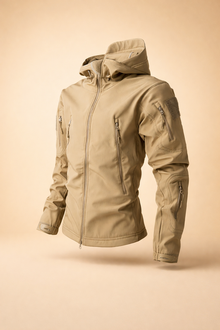 Kapuzenjacke für Herren im Regular Fit - khaki