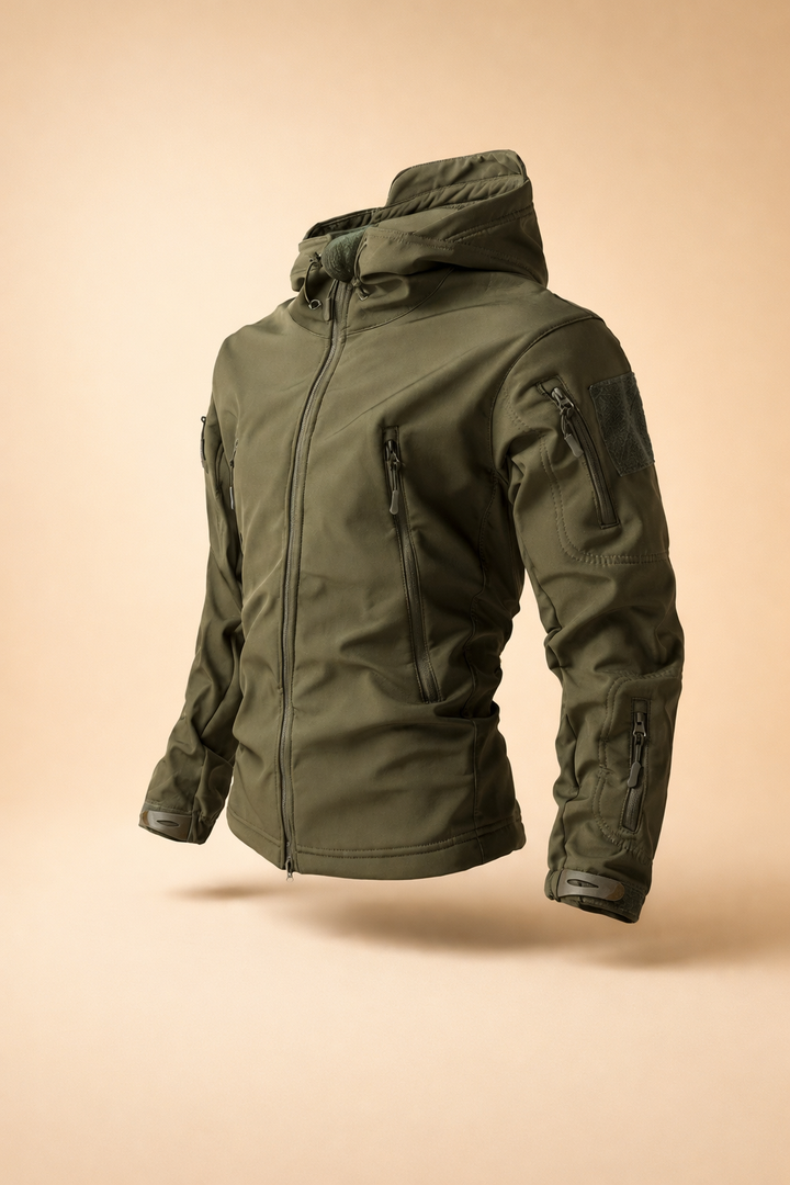 Sommerjacke für Herren mit Kapuze - dunkel grau