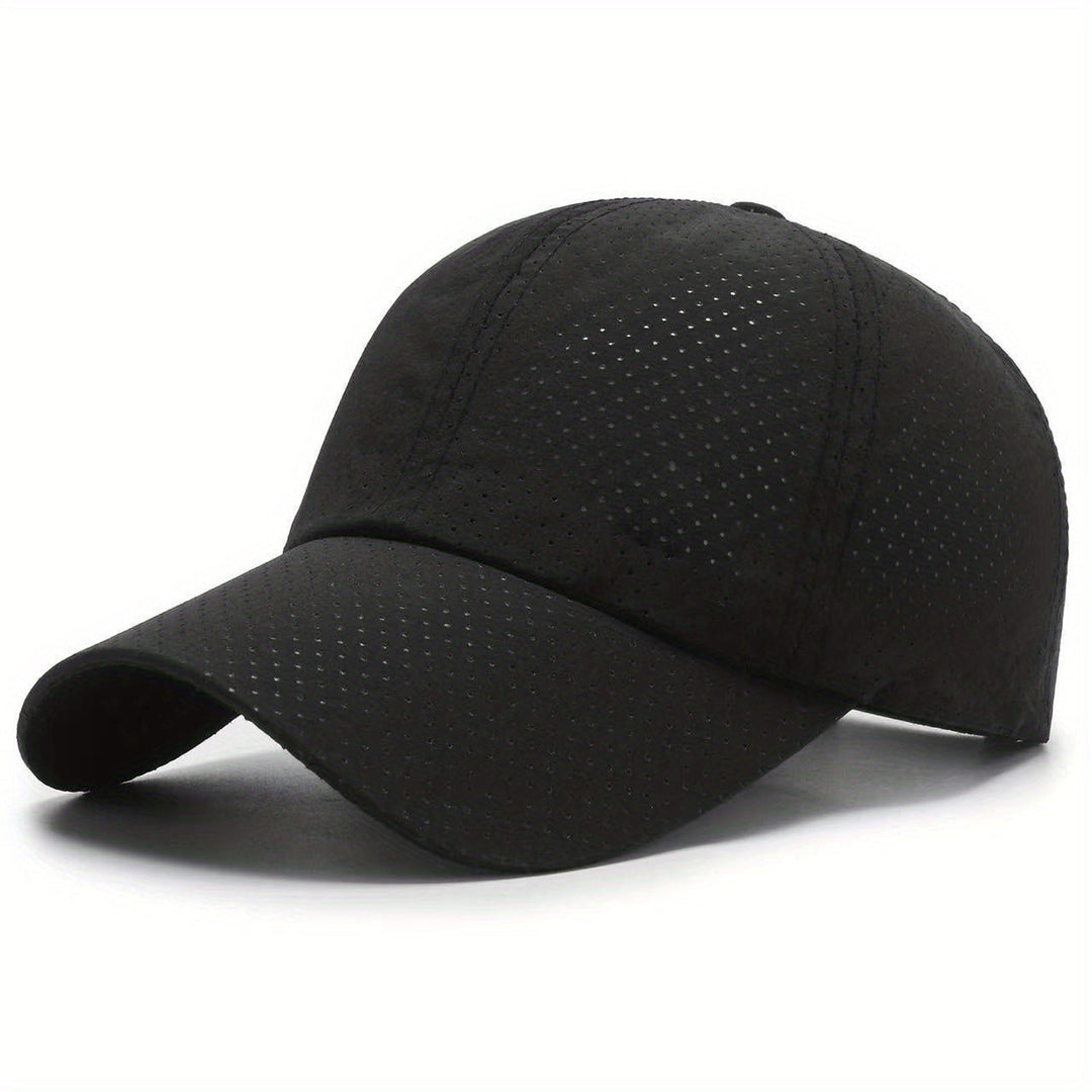Sportcap mit Mesh-Einsätzen - schwarz
