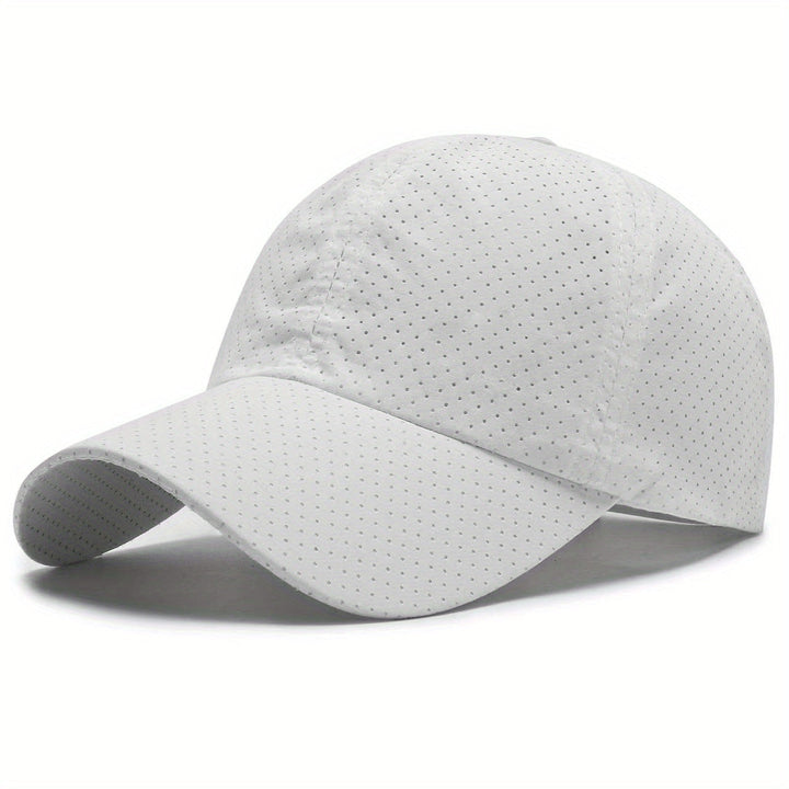 Sportcap mit Mesh-Einsätzen - weiß