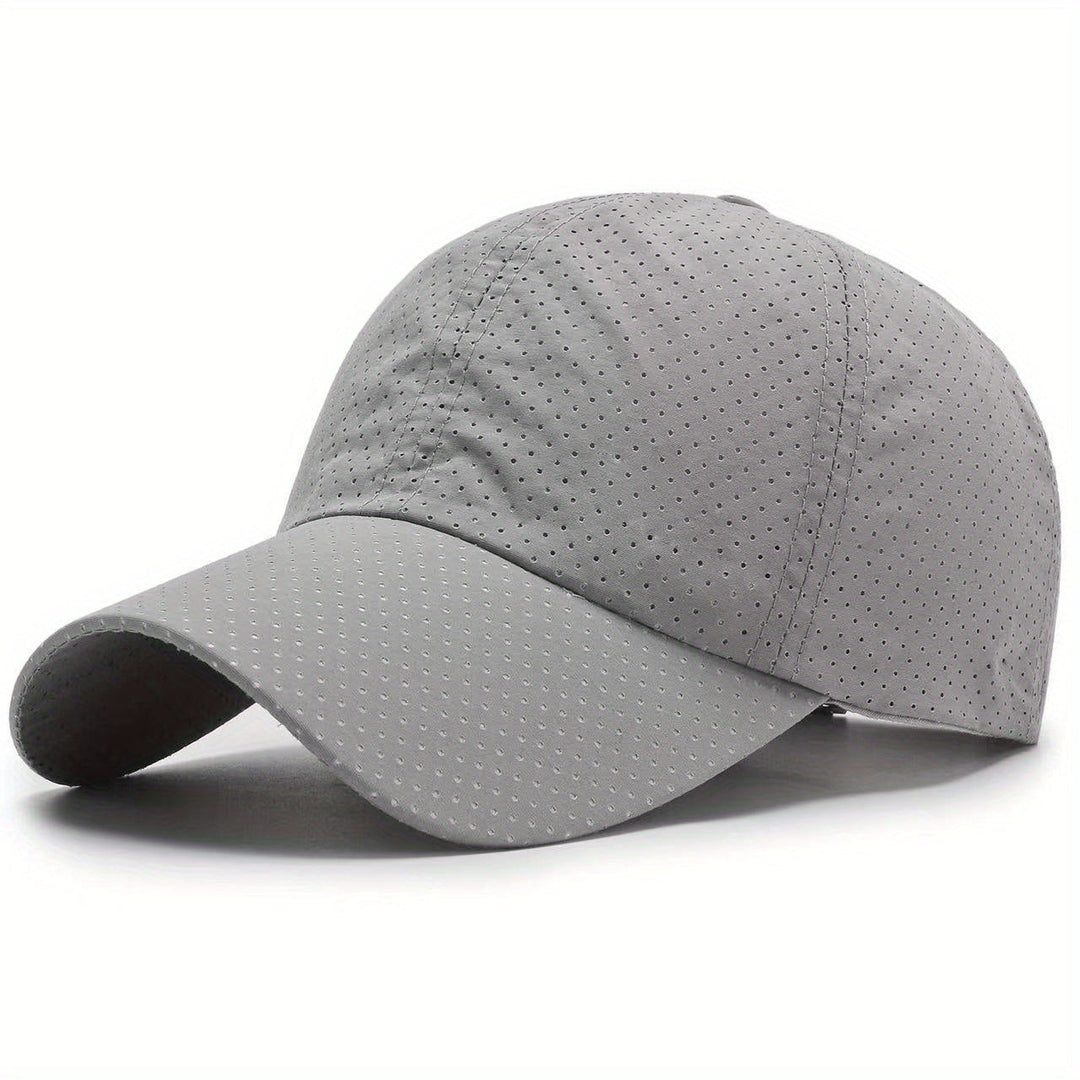 Sportcap mit Mesh-Einsätzen - grau