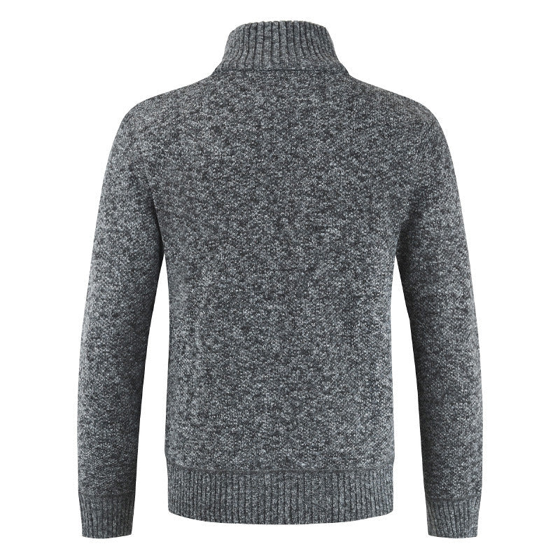 Strickjacke für Herren mit Stehkragen