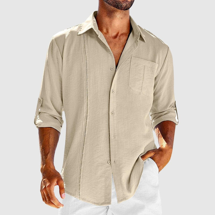 Benedikt | Herren Sommerhemd mit Stickdetail