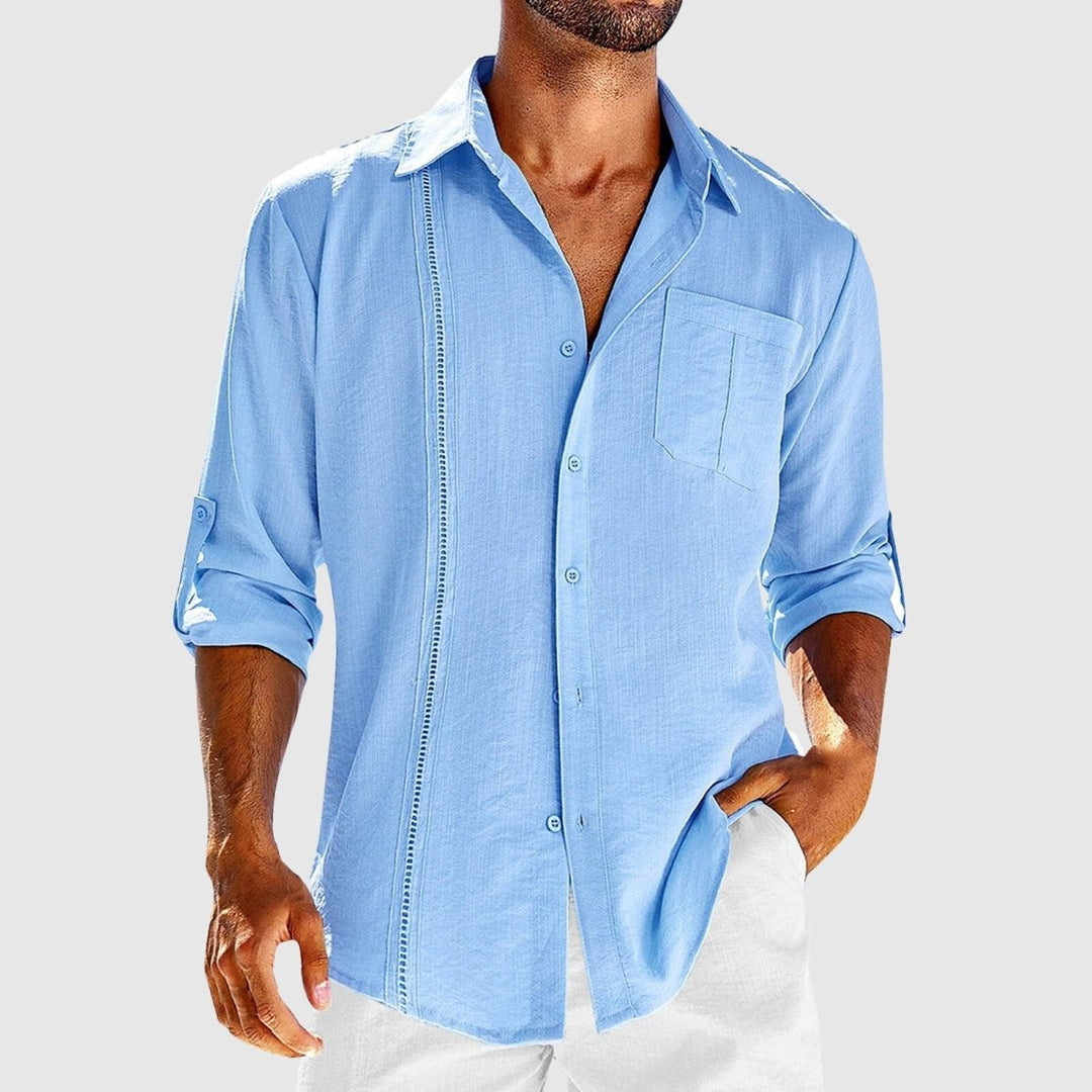Benedikt | Herren Sommerhemd mit Stickdetail